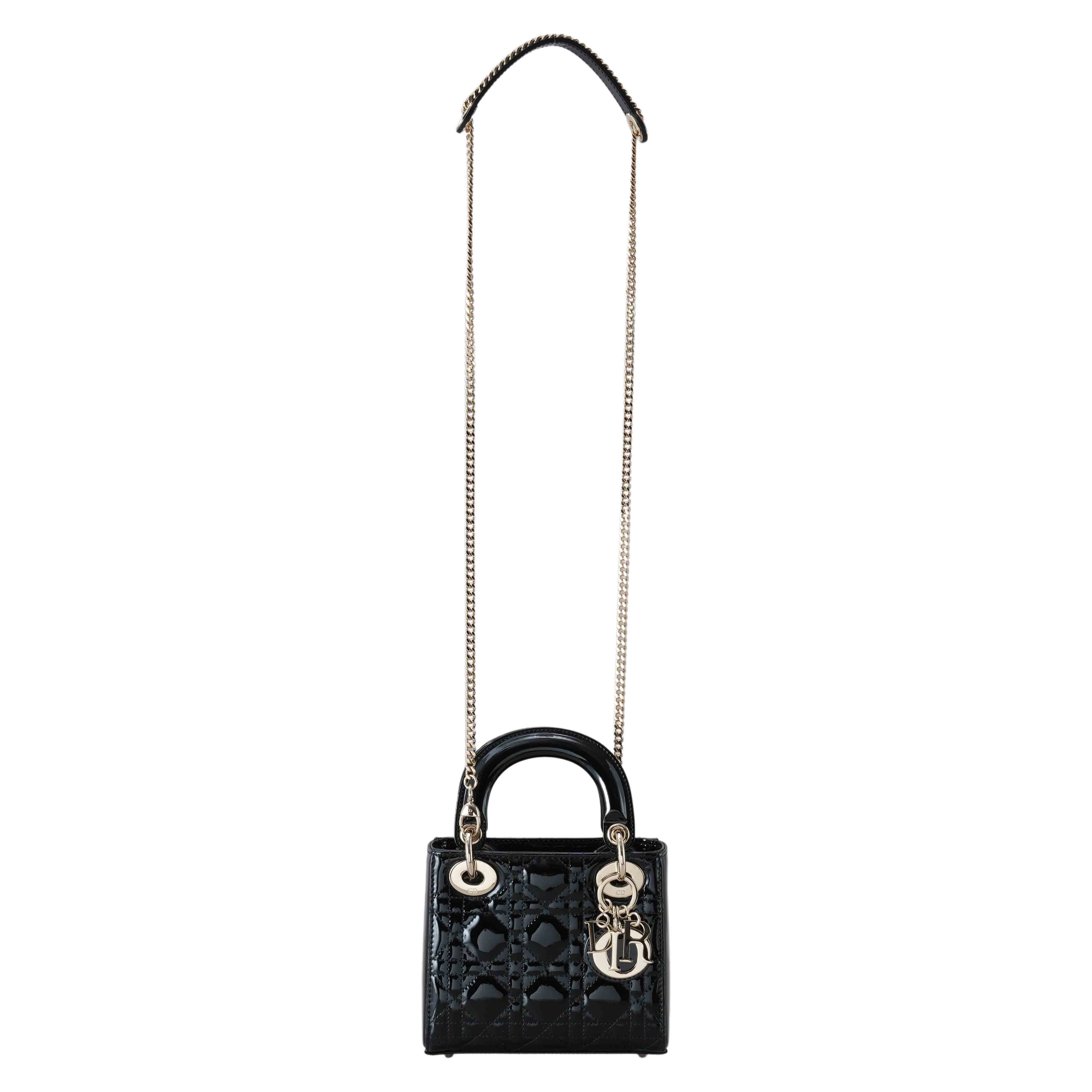 CHRISTIAN DIOR(USED)크리스찬디올 레이디디올 페이던트 미니백